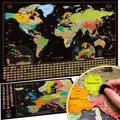 Produktbild: Weltkarte zum Rubbeln + BONUS Deluxe Europa Karte. Das KompletteSet mit allen...
