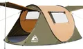 Produktbild: Diyarts Wurfzelt, Personen: 3 (Camping Set – Pop-Up Zelt, Abspannleinen und Tragetasche inklusive, Pop-Up Zelt, Tasche, Stützstangen, Abspannleinen, Heringen), UV-Schutz Zelt – 3 Sekunden Aufbau, perfekt für Outdoor-Abenteuer