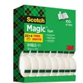 Produktbild: Scotch Klebeband Magic Tape 810, 19mm x 33m, unsichtbar, beschriftbar, Kern-Ø 26mm, 24 Stück