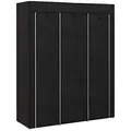 Produktbild: Homcom Stoffschrank,, Schwarz, Metall, 43x162.5x125 cm, Schlafzimmer, Kleiderschränke, Stoffschrank