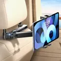 Produktbild: EOIWUY Tablet Halterung Auto, [Ausziehbarer Verlängerungsarm] 360° Drehung Tablethalterungen Auto, Tablet Halterung Auto Kopfstütze Kompatibel mit iPad, iPhone, Galaxy Tabs und Allen 4,7-12,9