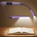 Produktbild: Leselampe Hals Erhöhte Helligkeit Buch 360° Leselicht Violett Buchlampen