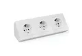 Produktbild: McPower MCPOWER Steckdosenblock Flair, 3-fach, 16A/250V, weiß Steckdosenleiste