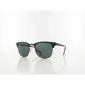 Produktbild: Ray Ban Clubmaster Metal RB3716 186/R5 51 matte black on black / blue