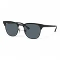 Produktbild: Sonnenbrille ray ban Clubmaster Metall Schwarz Matt Objektiv Blau