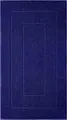 Produktbild: Lashuma Badematte London, Höhe 5 mm, schnell trocknend, Frottee, rechteckig, Blauer Badvorleger 50x80 cm flauschig