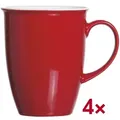 Produktbild: Ritzenhoff & Breker 4-teiliges Kaffeebecher-Set »Doppio« rot, 8x10x8 cm