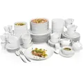 Produktbild: Sänger Kombiservice, Weiß, Keramik, 86-teilig, 36.5x33x43 cm, kratzfest, Essen & Trinken, Geschirr, Geschirr-Sets, Kombiservice