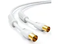 Produktbild: deleyCON deleyCON 1m TV Antennenkabel Koaxial Kabel HDTV DVB-T DVB-T2 Radio TV-Kabel