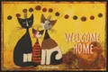 Produktbild: Salonloewe Fußmatte Rosina Wachtmeister Amarillos Family- Waschbare Eingangsmatte & Sauberlauf in 50 x 75 cm - Fußabtreter mit Katzenmotiv
