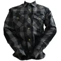 Produktbild: Bores Motorradjacke Bores Lumberjack Jacken-Hemd schwarz / grau Herren motorradjacke herren grau S
