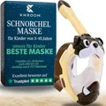Produktbild: Khroom CO2 sichere Schnorchelmaske für Kinder ab 3 Jahren | geprüft* durch TÜV Rheinland | Vollgesichtsmaske zum Schnorcheln - Seaview Kids | Vollmaske Taucherbrille Tauchermaske (Hund)