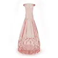 Produktbild: Blümelhuber Kleine Vase aus Glas - Moderne Boho Deko für Hochzeit und Frühling - Trockenblumen Set (Rosa)