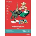Produktbild: Canon Fotopapier A4 matt, randlos, 1 VE = 50 Blatt (170 g/qm)