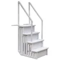 Produktbild: Schwimmbadleiter Treppe Kunststoff 4-stufig Pool Schwimmbad Pooltreppe 4-Stufen