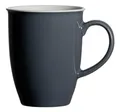 Produktbild: Ritzenhoff & Breker Doppio Kaffeebecher, 320 ml, Dunkelgrauer Henkelbecher aus Porzellan, Mix & Match Geschirr, Anthrazit