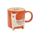 Produktbild: Winkee Becher Animal Hund - Lama - Fuchs Kaffeebecher, Keramik, ca. Ø 9,5 x 10 cm, für 500ml