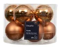 Produktbild: Kaemingk Weihnachtskugeln Glas 6cm x 10 Stück - matt & glänzend - Christbaumkugeln Weihnachtsbaumkugeln für Weihnachten - Christbaumschmuck & Weihnachtsbaumschmuck - Brandy