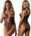 Produktbild: DAMEN DESSOUS SCHWARZ SEXY SPITZEN-BODYSEX SEXY MESH-SET GESCHENK