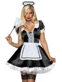 Produktbild: Leg Avenue Classic French Maid Kostum black, white M