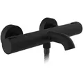 Produktbild: Schütte Badewannenarmatur LOS Angeles, Schwarz, Metall, 28.5x4x9.5 cm, Thermostatarmatur, Rückflussverhinderer, wärmeisolierte Griffe, integrierter Strahlregler, Badezimmer, Waschbecken & Armaturen, Badarmaturen