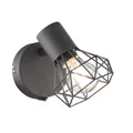 Produktbild: Wandleuchte Wandspot Lampe Flurleuchte Schlafzimmerlampe Gitter-Design Grau