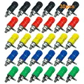 Produktbild: QitinDasen 30Pcs Premium Bananenstecker Buchse, Binding Post Terminal, 4mm Bananenbuchse, Bananen-Kupplung, für 4mm Bananenstecker (5 Farbe)
