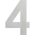 Produktbild: Hausnummer 4 Edelstahl Hausnummern Hausnummerschild - Alpertec