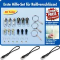 Produktbild: Reißverschluss Reparaturset 30 Teilig Zipper inkl. Greifringe und RV-Anhänger