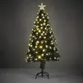 Produktbild: Luca Lighting Mercury Künstlicher Weihnachtsbaum mit LED-Fiber-Optik - H150 x Ø65 cm - Grün