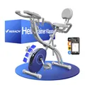 Produktbild: MERACH 4-in-1 Heimtrainer Fahrrad Klappbar mit Eigener App, Hometrainer Fahrrad mit 16 Stufen Magnetwiderstand, Ergometer Heimtrainer mit LCD Monitor, Handpulssensoren und Bequemem Sitzkissen