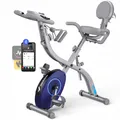 Produktbild: MERACH 4-in-1-Heimtrainer, klappbar, mit LCD-Monitor und Pulsmessung