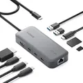 Produktbild: Inateck 10 in 1 USB C Hub, 4K 60Hz HDMI Docking Station, USB C Video + Data, 100W PD, 10Gbps 2 USB 3.2 C, 2 USB 3.0 A, RJ45 Ethernet, SD/TF