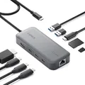 Produktbild: Inateck 10 in 1 USB C Hub, 4K 60Hz HDMI Docking Station, USB C Video＋Data, 100W PD, 10Gbps 2 USB 3.2 C, 2 USB 3.0 A, RJ45 Ethernet, SD/TF, 50cm Kable, Für Windows 7/10/11, Linux, MacOS 10.2, HB2030