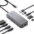 Produktbild: Inateck 10 in 1 USB C Hub 4K HDMI Docking Station 100W PD USB 3.2 Ethernet SD/TF