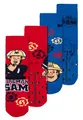 Produktbild: United Labels Feuerwehrmann Sam ABS Socken für Jungen - Kinder Stoppersocken antirutsch Söckchen Blau/Rot (2er Pack) (DE/NL/SE/PL, Numerisch, 27, 30, Regular, Blau/Rot)