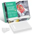 Produktbild: Vakuumierbeutel FRESKO Vakuumbeutel 15x25cm / 100 Profi- Folienbeutel, für alle Vakuumierer, BPA-frei, Eingeprägte Luftrillen, Extrahierbares Verpackungsdesign, Sous Vide Gefrierbeutel