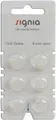 Produktbild: Signia Click Domes 8 mm open 6er Blister Weiß Hörgeräteschirmchen Silikon