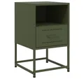 Produktbild: vidaXL Nachttisch Nachttisch Olivgrün 36x39x60,5 cm Stahl