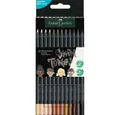 Produktbild: Faber-Castell Buntstift 12 Buntstifte BLACK EDITION farbsortiert