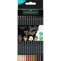 Produktbild: 12 Buntstifte farbsortiert BLACK EDITION Hauttöne 1164 FABER-CASTELL
