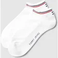 Produktbild: Tommy Hilfiger Sneakersocken mit Kontraststreifen im 2er-Pack in Weiss, Größe 39/42
