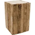 Produktbild: Spetebo - Holz Hocker eckig - 30 x 20 cm - Blumenhocker Klotz Blumenständer Blumen Säule