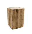 Produktbild: Spetebo Design Holz Hocker eckig - 30x20 cm - Blumenhocker Beistelltisch Holzklotz Hocker Blumenständer