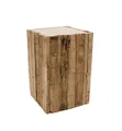 Produktbild: Spetebo Blumentisch Holz Sockel LEON - S - ca. 30x20 cm (Packung, 1-St., Ständer aus Holzlatten), dekorativer kleiner Holzständer