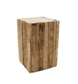 Produktbild: Holz Hocker eckig - 30 x 20 cm - Blumenhocker Klotz Blumenständer Blumen Säule