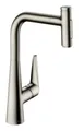Produktbild: Hansgrohe Talis Select M51 Einhebel-Küchenmischer 300 2jet mit Ausziehbrause und sBox - Edelstahl Finish - 73867800
