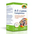 Produktbild: SUNLIFE A-Z Completten - 1 x 60 Stück - Vitamin Tabletten mit Lutein & Mineralien - Multivitamin Tabletten hochdosiert - Nahrungsergänzungsmittel zur Rundum Versorgung - hochwertige Supplements