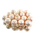 Produktbild: Christbaum-Mini-Kugeln Peach Pearl Ø 3,5 cm aus Glas - 16er Set