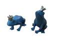 Produktbild: Deko-Impression Dekofigur Froschkönige Gartenfiguren 2er Set Skulptur Dekoration Bronzefarben (2 St)